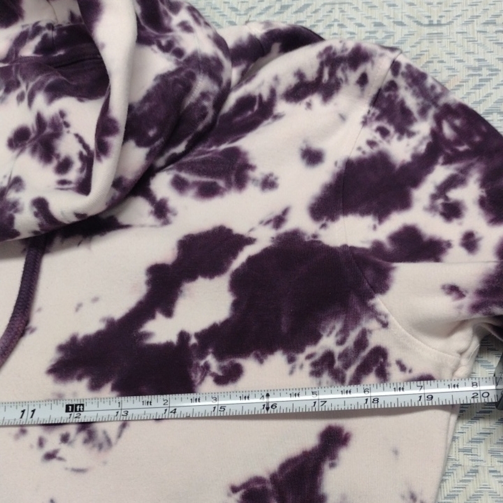 Lily & Lottie Women's Purple Tie-Dye Cowl Neck Sweatshirt - Picture 10 of 14